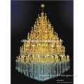 European style crystal chandelier light with lighting bulb for drawing room hotel supply
